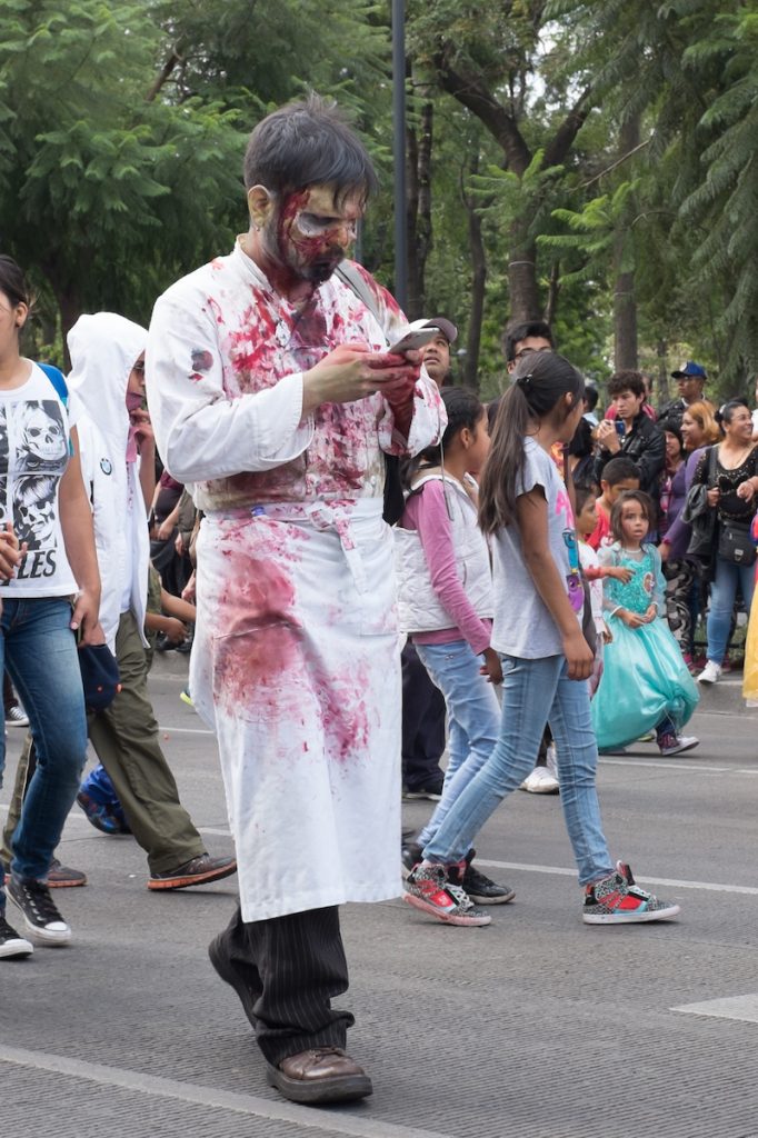 Pedestrian text zombie