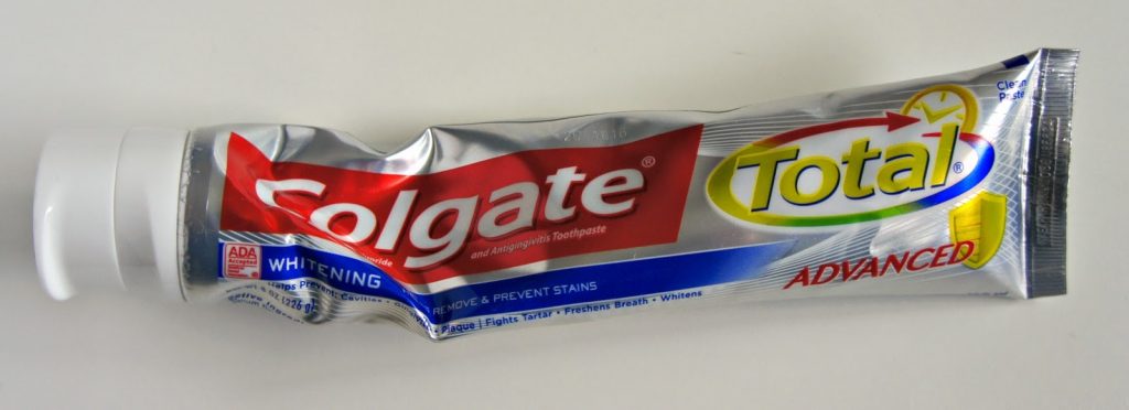 How not to squeeze toothpaste